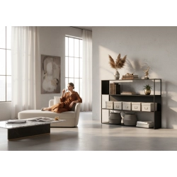 REGAŁ NA KSIĄŻKI METALOWE  RNK-144